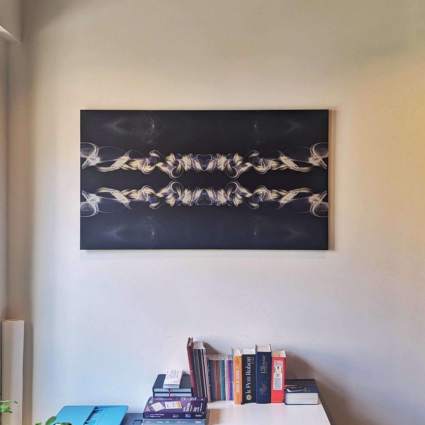 Impression d’art light painting sur planche métallique - Décoration d’art de luxe pour la maison - Resilience par Jeff Malo